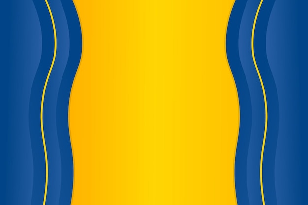 Gradiente abstracto azul y amarillo Vector diseño de fondo