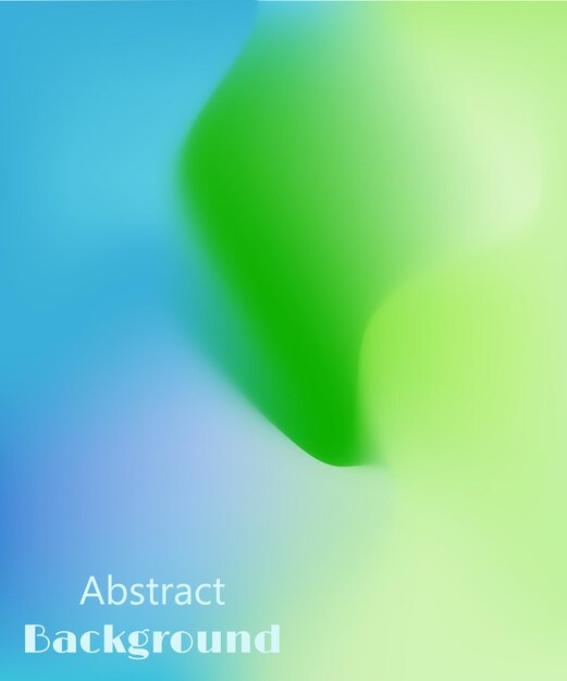 Gradiente abstracto azul y verde líquido formas onduladas bandera futurista vector de ondas retro brillantes