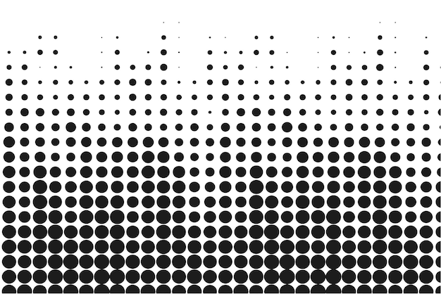 Gradiente abstracto puntos de medio tono fondo plantilla de arte pop textura ilustración vectorial