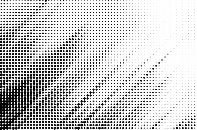 Gradiente abstracto puntos de medio tono fondo plantilla de arte pop textura ilustración vectorial