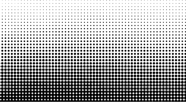 Gradiente abstracto puntos de medio tono fondo plantilla de arte pop textura ilustración vectorial