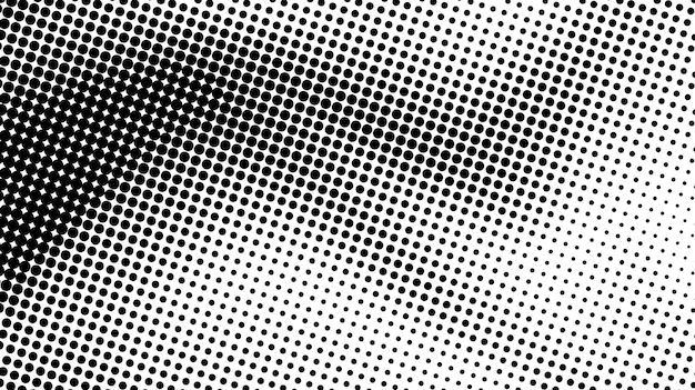 Gradiente abstracto puntos de medio tono fondo plantilla de arte pop textura ilustración vectorial