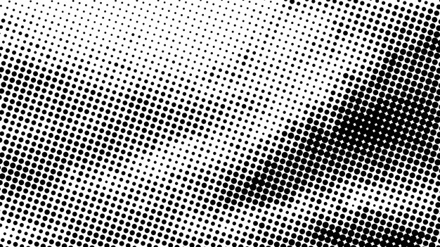 Gradiente abstracto puntos de medio tono fondo plantilla de arte pop textura ilustración vectorial