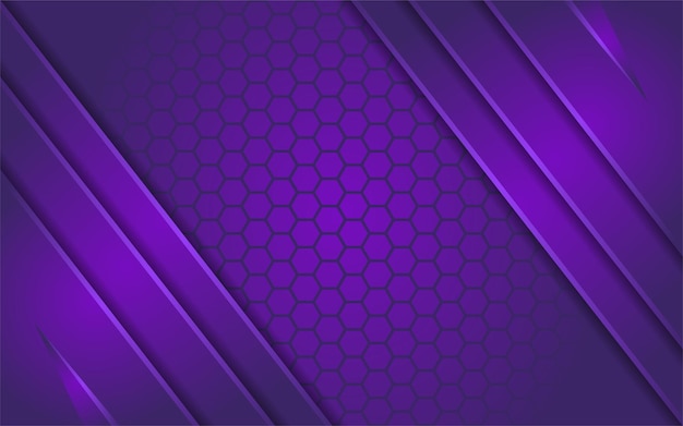 Gradiente abstracto púrpura con fondo de textura hexagonal