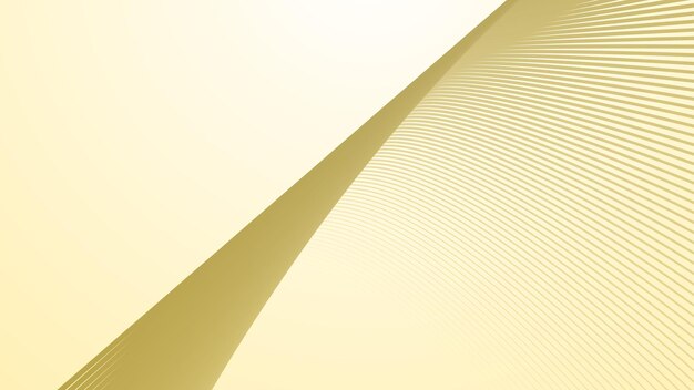 Gradiente amarillo con fondo abstracto de línea curva para el fondo