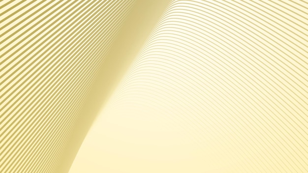 Gradiente amarillo con fondo abstracto de línea curva para el fondo