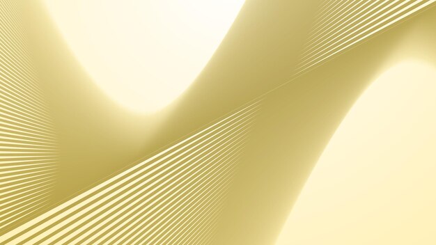 Gradiente amarillo con fondo abstracto de línea curva para el fondo