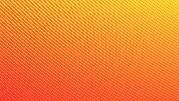 Gradiente amarillo y naranja con líneas de rayas imagen vectorial de fondo abstracta