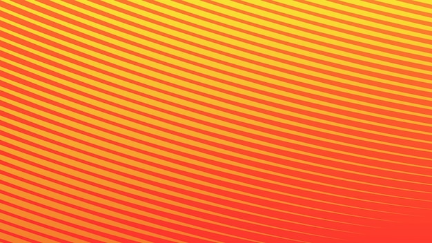 Gradiente amarillo y naranja con líneas de rayas imagen vectorial de fondo abstracta