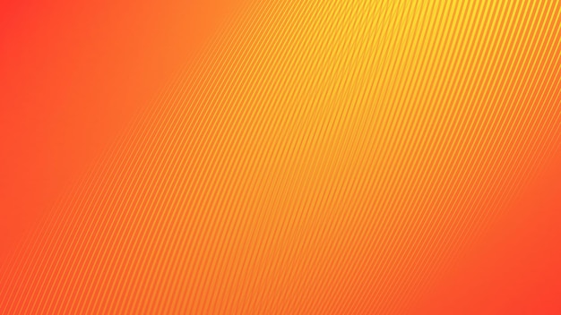 Gradiente amarillo y naranja con líneas de rayas imagen vectorial de fondo abstracta