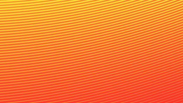 Gradiente amarillo y naranja con líneas de rayas imagen vectorial de fondo abstracta