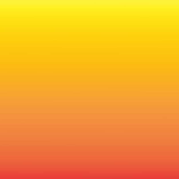 Gradiente de amarillo a rojo Transición de color cálido Desvanecimiento vertical suave Fondo vectorial