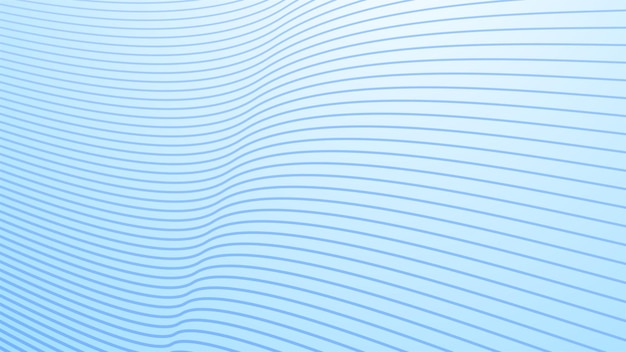 Gradiente azul bebé con fondo abstracto de línea curva para el fondo