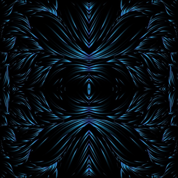 Gradiente Blue Wave sobre fondo negro