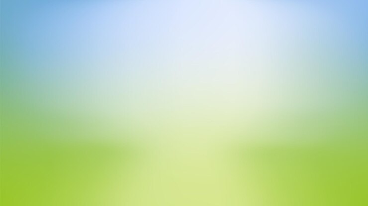 Gradiente borroso verde abstracto con luz solar en el fondo vacío telón de fondo de la naturaleza con espacio de copia