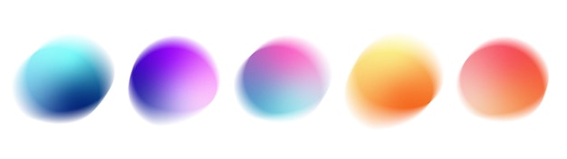 Gradiente círculo de fondo colorido gradiente de forma abstracta con textura de ruido de grano