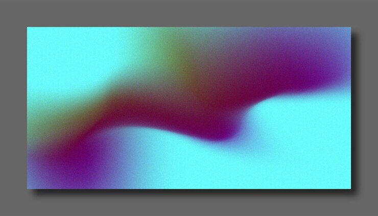 Vector gradiente de color abstracto fondo borroso moderno y plantilla de textura de grano de película con un elegante