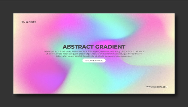 Gradiente de color abstracto moderno fondo borroso y plantilla de textura de grano de película con un elegante