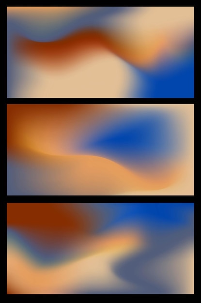 Gradiente de color azul marrón pastel perlado Fondo Abstracto Suave Fondo de fondo papel tapiz colorido