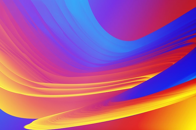 Gradiente de color estilo demasiado ondulado creativo moderno abstracto colorido papel tapiz hd vector combinado