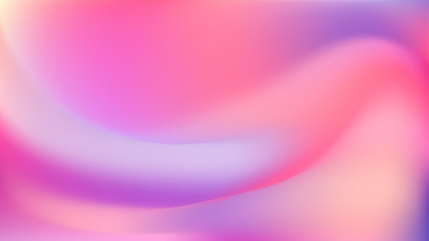 Gradiente de color rosa claro amarillo fondo iridescente de color arco iris