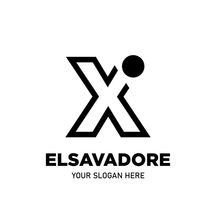 Vector gradiente colorido del diseño del logotipo de la letra x