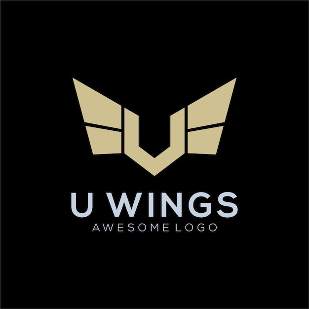 Gradiente colorido inicial de la letra del logotipo de U