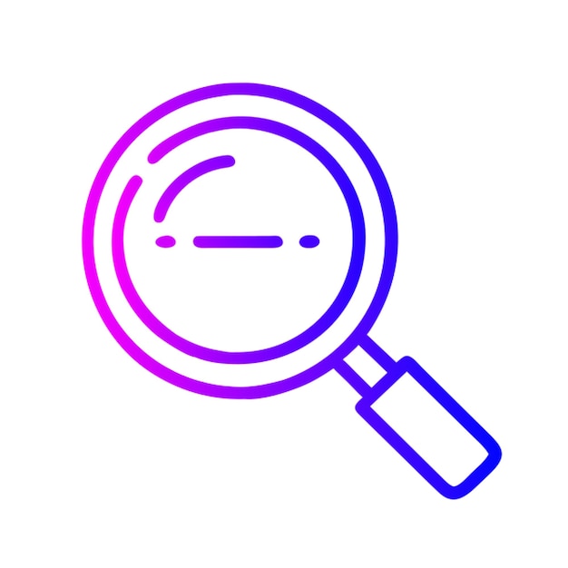 Gradiente de contorno del icono de búsqueda