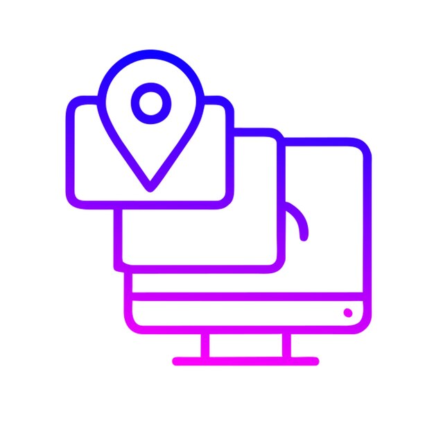Gradiente de contorno del icono de las notificaciones