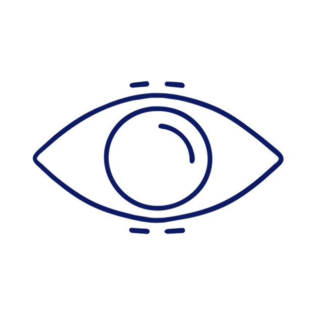 Gradiente de contorno del icono del ojo