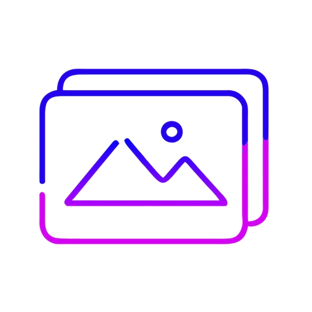 Gradiente de contorno de la imagen del icono