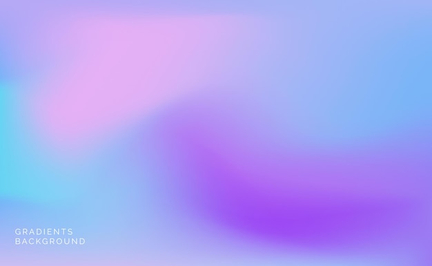 Vector gradiente de desenfoque de fondo abstracto púrpura azul rosa