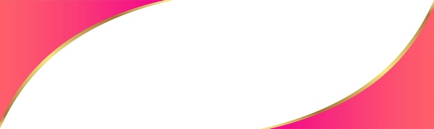 Gradiente diseño de esquina colorida con contornos dorados Ilustración vectorial de bandera de portada