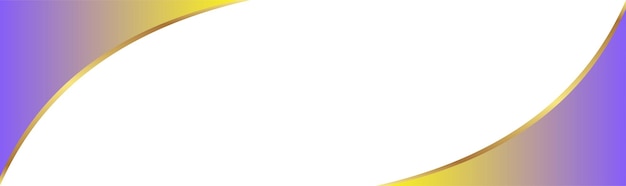 Gradiente diseño de esquina colorida con contornos dorados Ilustración vectorial de bandera de portada
