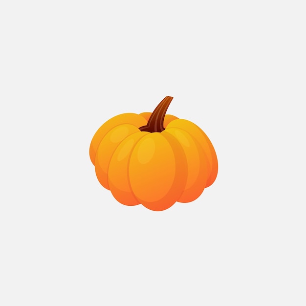 Gradiente de diseño de ilustración naranja calabaza