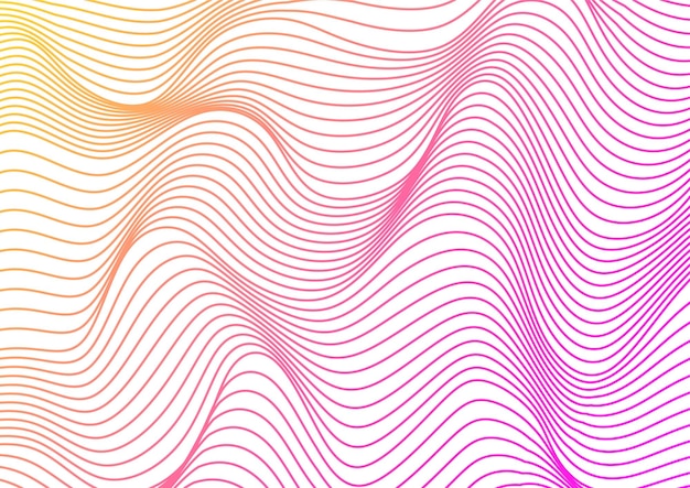 Gradiente estético de línea de arte de fondo