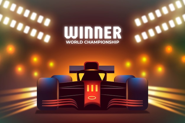 Gradiente f1 de fondo del automóvil