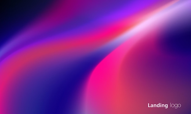 Gradiente de fondo abstracto de negocios Gradiente fluido de moda y colorido plantilla de diseño de gradiente abstracto para carteles banners publicitarios folletos cubiertas sitios web diseño vectorial
