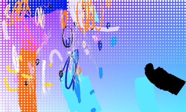 Gradiente de fondo abstracto con pinceles ásperos, trazos grunge y diseño moderno colorido con textura