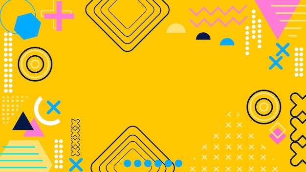 Gradiente de fondo abstracto Vector de fondo geométrico de gradiente plano