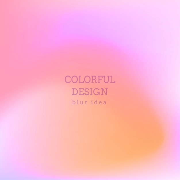 El gradiente fondo borroso colorido para las páginas de título de un libro una revista de catálogo una plantilla para un cartel de banner y un folleto una versión abstracta del diseño moderno