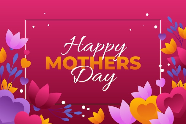 Gradiente el fondo del día de la madre