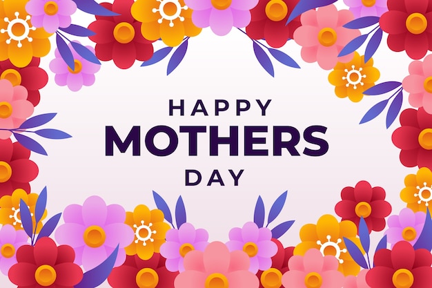 Gradiente el fondo del día de la madre
