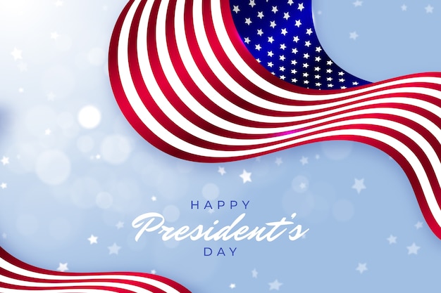 Gradiente de fondo del día de los presidentes