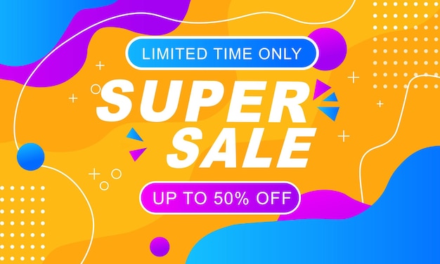 Gradiente de fondo de la súper venta