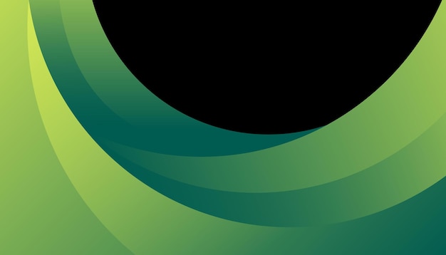 Gradiente de fondo vectorial diseño abstracto verde y amarillo