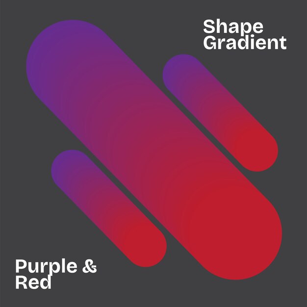 Gradiente de forma púrpura y rojo