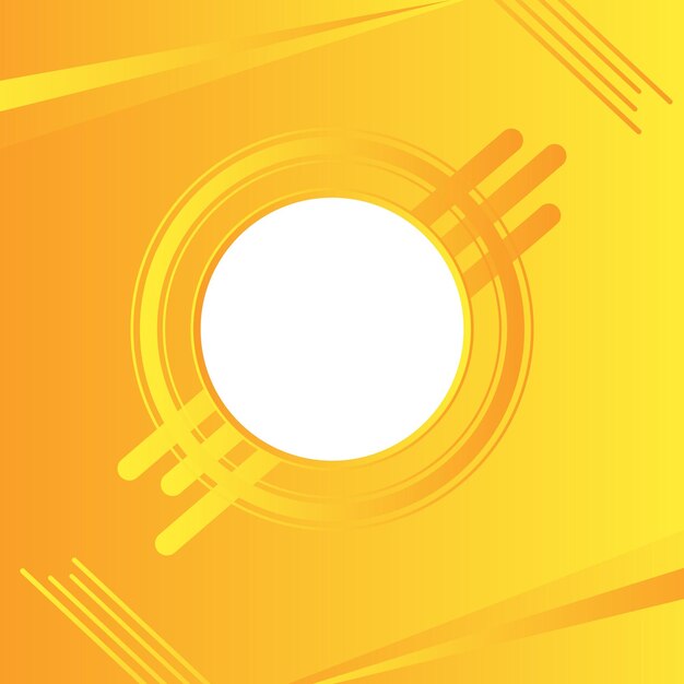 Gradiente geométrico moderno superposición círculo blanco amarillo claro y amarillo vector de fondo abstracto