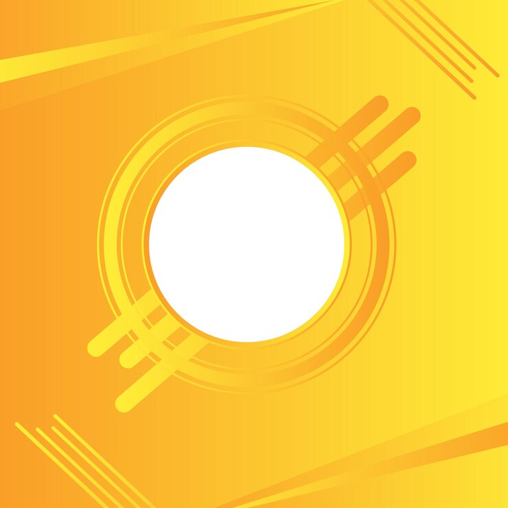 Gradiente geométrico moderno superposición círculo blanco amarillo claro y amarillo vector de fondo abstracto