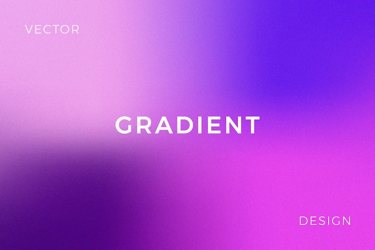 Vector gradiente granulado abstracto de moda en colores neón brillantes